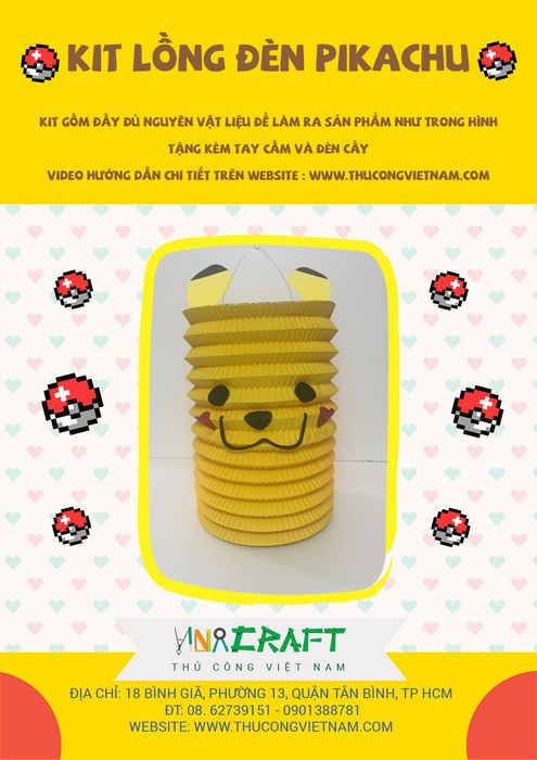 Kit lồng đèn Pikachu